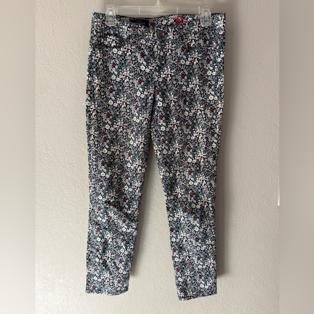 J.Crew Toothpick Liberty Floral Skinny Pants 27 Ankle